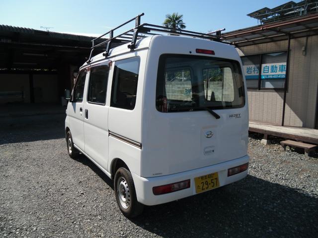 ハイゼットカーゴ スペシャル 4WD 5速MT ルーフキャリア 両側スライドドア エアコン 荷台マット(7枚目)