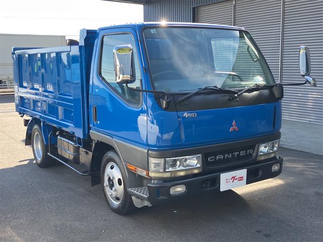 キャンター ダンプ　２．０ｔ深底ダンプステン張り　観音開き　４ＷＤ　トラック　ＭＴ　後輪ダブル　ＥＴＣ　エアコン　パワーウィンドウ　運転席エアバッグ（3枚目）