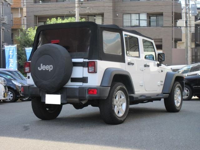 ジープ・ラングラーアンリミテッド スポーツ　ソフトトップエディション　４ＷＤ　ドライブレコーダー　ＥＴＣ　バックカメラ　サイドカメラ　オートクルーズコントロール　ナビ　フルセグＴＶ　アルミホイール　キーレスエントリー　ＡＴ　盗難防止システム　ＣＤ　ＵＳＢ（15枚目）