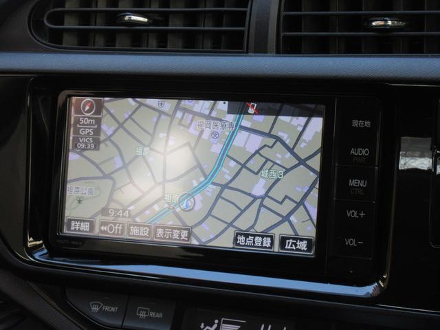 アクア Ｓ　ＥＴＣ　バックカメラ　ナビ　ＴＶ　スマートキー　電動格納ミラー　ＣＶＴ　衝突安全ボディ　記録簿　ＡＢＳ　ＥＳＣ　ＣＤ　Ｂｌｕｅｔｏｏｔｈ　エアコン　パワーステアリング　パワーウィンドウ（3枚目）