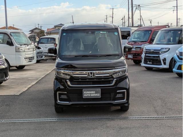 Ｎ－ＢＯＸカスタム ＥＸ　両側パワースライドドア　純正ナビ　Ｂｌｕｅｔｏｏｔｈ　ＥＴＣ　フルセグテレビ　ＬＥＤヘッドライト　純正アルミホイール　両席シートヒーター　ＣＴＢＡ（7枚目）