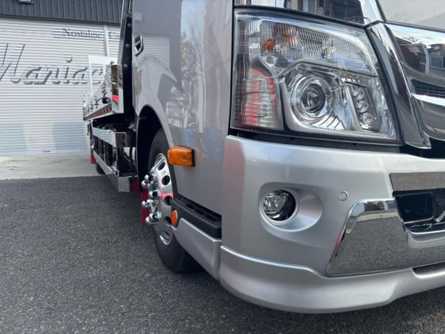 デュトロ 　ハイグレード　積載車　ユニックＮＥＯαＰＬＵＳ　シートヒーター　メモリーナビ　フルセグＴＶ　ＤＶＤ　ＣＤ　オーディオ　バックカメラ　ＬＥＤヘッド　アイドリングストップ　キーレスエントリー　スマートキー（9枚目）