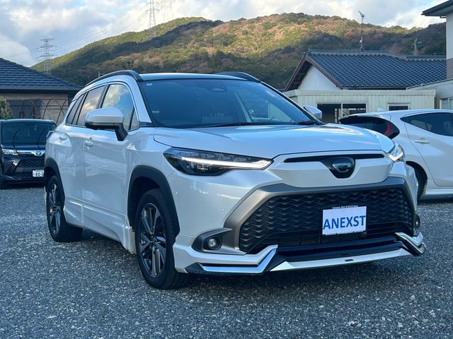 カローラクロス ハイブリッド　Ｚ　寒冷地仕様　１０．５インチナビ　モデリスタエアロ　サンルーフ　テレビキャンセラー　レクサスホーン　ステアリングヒーター　シートヒーター　ＥＴＣ　ドラレコ（3枚目）