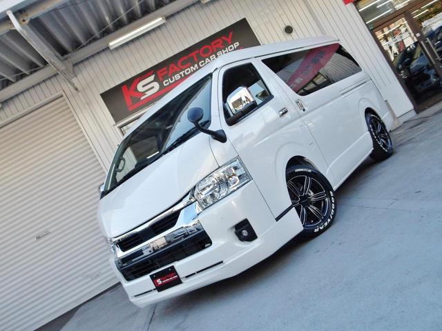 ハイエースワゴン ＧＬ　新車／オーダー／４１５コブラ／バッドフェイス／バッドラッカー／１７ＡＷ／インテリアパネル／カロッツェリア７インチナビ／１０インチフリップダウンモニター／４１５コブラＬＥＤテール／ハイエースカスタム（7枚目）