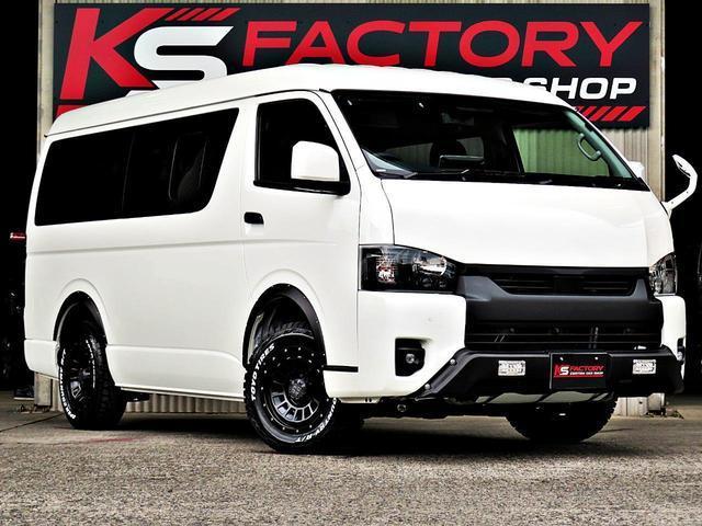 ハイエースワゴン ＧＬ　４ＷＤ／ブラックＥＤ／ＰＶＭ／ＢＩＧ－Ｘ／１１インチ／後席モニター／シートカバー／フルセグナビ／デジタルミラー／全周囲カメラ／ＴＳＳ／ＬＥＤヘッド＆フォグ／１６インチＡＷ／オープンカントリー／未登録車（14枚目）
