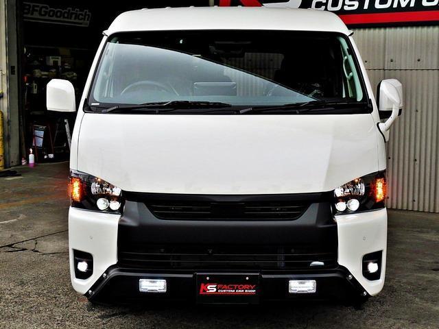 ハイエースワゴン ＧＬ　４ＷＤ／ブラックＥＤ／ＰＶＭ／ＢＩＧ－Ｘ／１１インチ／後席モニター／シートカバー／フルセグナビ／デジタルミラー／全周囲カメラ／ＴＳＳ／ＬＥＤヘッド＆フォグ／１６インチＡＷ／オープンカントリー／未登録車（18枚目）