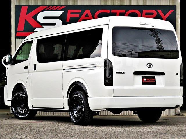 ハイエースワゴン ＧＬ　４ＷＤ／ブラックＥＤ／ＰＶＭ／ＢＩＧ－Ｘ／１１インチ／後席モニター／シートカバー／フルセグナビ／デジタルミラー／全周囲カメラ／ＴＳＳ／ＬＥＤヘッド＆フォグ／１６インチＡＷ／オープンカントリー／未登録車（24枚目）
