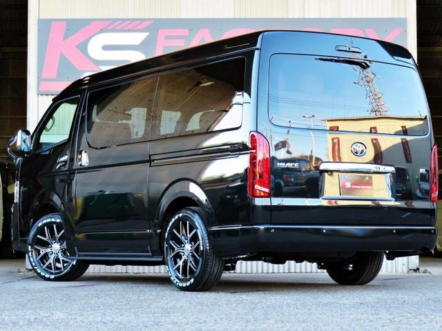 ハイエースワゴン ＧＬ　新車未登録／４ＷＤ／フルセグナビ／後席モニター／キャメルシート／マホガニーコンビハンドル／インパネ／デジタルミラー／全周囲カメラ／ＴＳＳ／シートカバー／ＬＥＤヘッド＆フォグ／１７インチホイール／ＥＴＣ（6枚目）