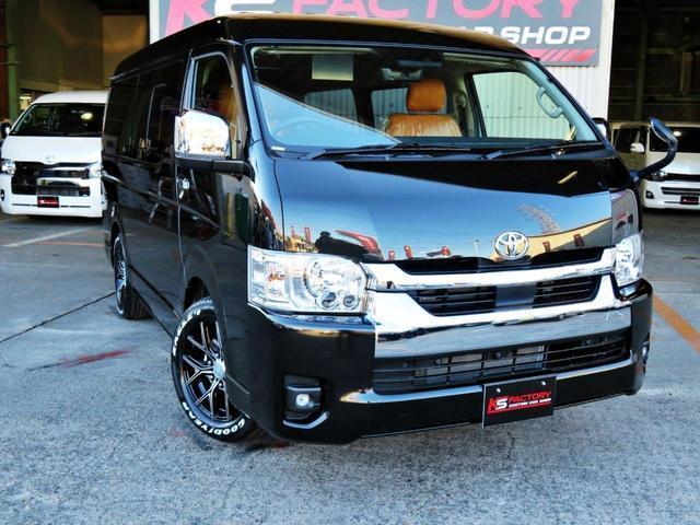 ハイエースワゴン ＧＬ　新車未登録／４ＷＤ／フルセグナビ／後席モニター／キャメルシート／マホガニーコンビハンドル／インパネ／デジタルミラー／全周囲カメラ／ＴＳＳ／シートカバー／ＬＥＤヘッド＆フォグ／１７インチホイール／ＥＴＣ（47枚目）
