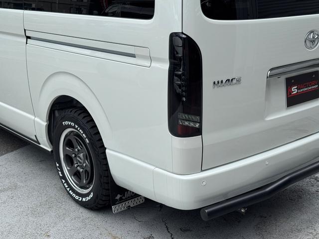 ハイエースワゴン ＧＬ　ファインテックツアラー／４ＷＤ／即お渡し／未登録新車／ＪＡＯＳ／４１５コブラ／ＬＥＤテール／ＪＡＯＳマッドガード／ＪＡＯＳスキッドバ－／デジタルインナーミラー／寒冷地仕様／７インチナビ／ＥＴＣ（34枚目）