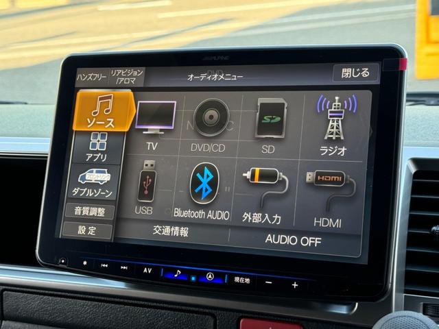 ハイエースワゴン ＧＬ　ワンオーナー／丸目フェイス／ＡＬＰＩＮＥ１１インチＢＩＧＸナビ／１２，８インチ後席モニター／天井スピーカ－／前後ドライブレコーダー／フルフラットベッド／ブラウン内装／キャンピングカー仕様／車中泊仕様（18枚目）