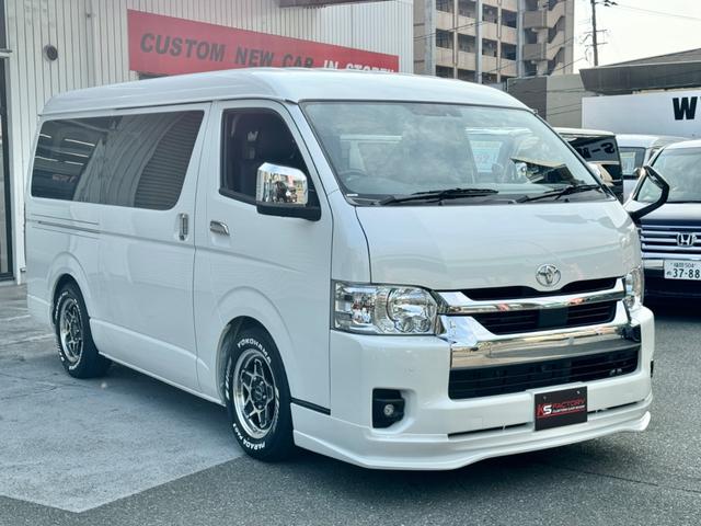 ハイエースワゴン ＧＬ　新車／ローダウン／４１５コブラフロントスポイラー／ＬＥＤテールランプ／ＥＳＳＥＸ／１７ＡＷ／ＵＩビークル／シートカバー／フリップダウンモニター／７インチナビ／ＥＴＣ／ハイエースカスタム（31枚目）