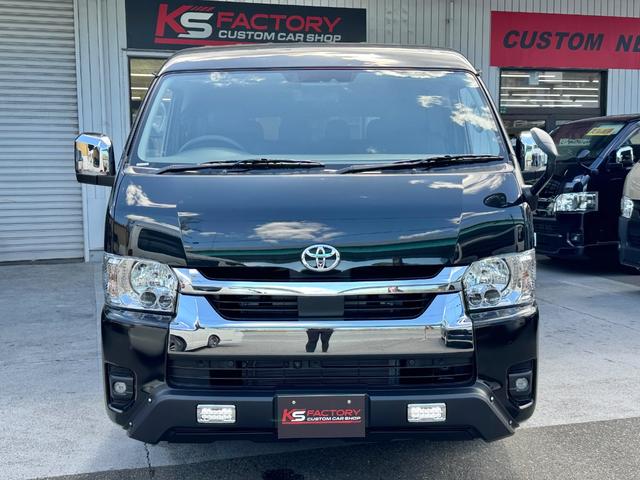 ハイエースワゴン ＧＬ　未登録新車／ワゴンＧＬ／４ＷＤ／ＫＳＦワゴンベッドキト／ＥＳＳＥＸ／ＣＲＳ／ＥＬ－１６／ＴＯＹＯタイヤ／ＧＲマッドフラップ／ＬＥＤ付スポイラー／全方位カメラ／カロッツェリアナビ／フリップダウンモニター（48枚目）