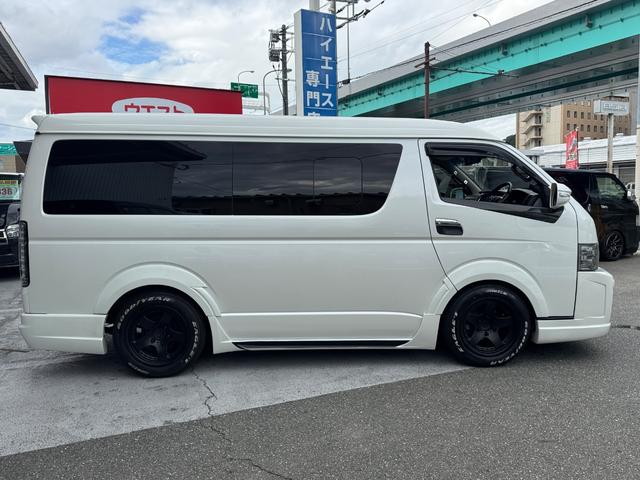 ハイエースワゴン ＧＬ　フルエアロ／バッドフェイス／ＢＫシートカバー／８インチナビ／後席モニター／ＥＴＣ／バックカメラ／デジタルミラー／パワースライドドア／サイドバー／ローダウン／ハイエースカスタム／ＧＩＢＳＯＮバンパー（46枚目）