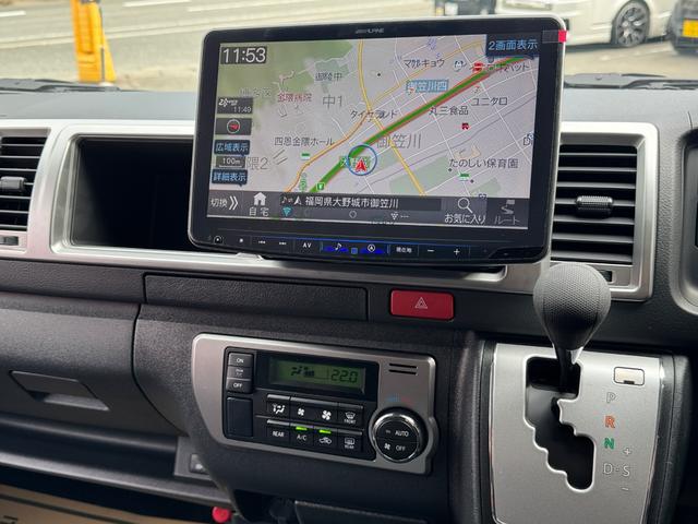 ハイエースワゴン ＧＬ　未登録新車／ＫＳ－ＳＡＬＯＯＮ２／３人掛ベンチシート／フルフラット／対座シート／ＡＬＰＩＮＥ１１インチＢＩＧＸナビ／１２．８インチフリップダウンモニター／ＥＴＣ／ナイトロパワー１７ＡＷ／ローダウン（32枚目）