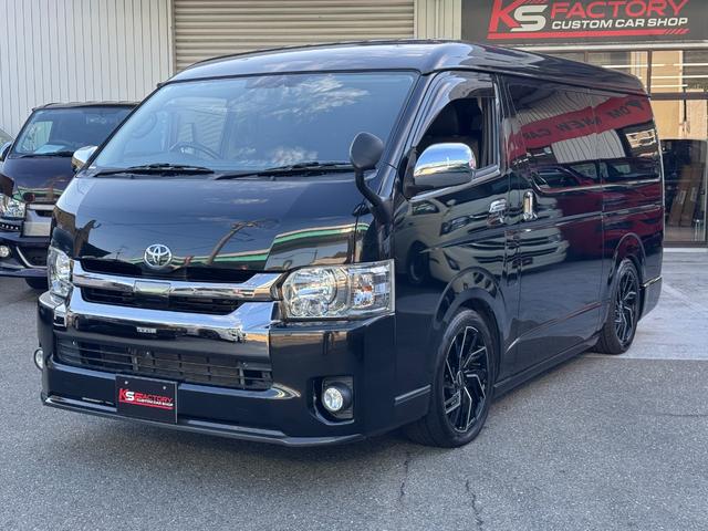 ハイエースバン スーパーＧＬ　ダークプライム　ディーゼル／フルエアロ／ローダウン／玄武／ショック／リアスポイラー／ＥＳＳＥＸ／ＥＷ－１８／ベッドキット／フローリングパネル／ヴァレンティ／シグマ／ＬＥＤテールランプ／インテリアパネル／中古ハイエース（24枚目）