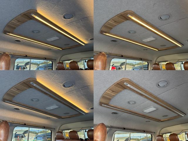 ハイエースワゴン GL ワンオーナー/ベッド/テーブル/床張り/特設ライトイエロー/バンパーガード/DEENコロラド/16AW/TOYOオープンカントリーRT/フリップダウンモニター/全方位カメラ/中古ハイエースカスタム(44枚目)