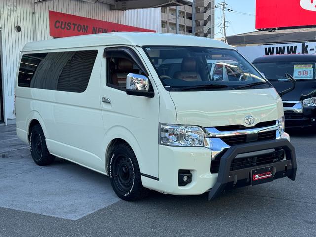 ハイエースワゴン GL ワンオーナー/ベッド/テーブル/床張り/特設ライトイエロー/バンパーガード/DEENコロラド/16AW/TOYOオープンカントリーRT/フリップダウンモニター/全方位カメラ/中古ハイエースカスタム(52枚目)