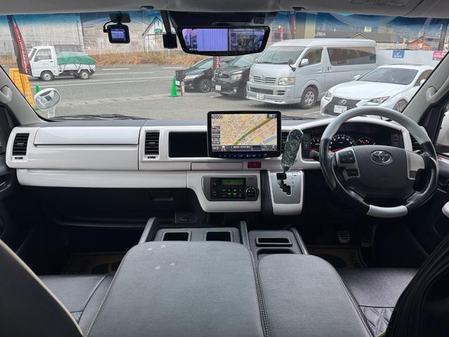 ハイエースバン スーパーGL ディーゼル/ダイナスティフルエアロ/ALPINEBIGX/11インチ/ベッドキット/フリップダウン/カーテン/インテリアパネル/LEDテール/ローダウン/ゼロブレイクファング/車中泊仕様/キャンプ仕様(2枚目)