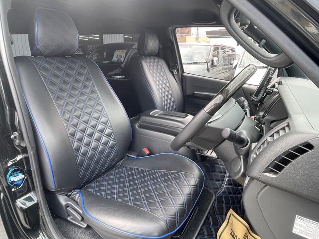 ハイエースバン スーパーＧＬ　ダークプライムＩＩ　ディーゼル車／ＡＬＰＩＮＥ／ＢＩＧＸナビ／モデリスタフルエアロ／ブラックカスタム／パワースライド／ヴァレンティテール／カミュラ１７ＡＷ／ファルケンタイヤ／ローダウン／ＥＴＣ／ハイエースカスタム（12枚目）