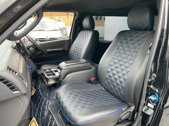 ハイエースバン スーパーＧＬ　ダークプライムＩＩ　ディーゼル車／ＡＬＰＩＮＥ／ＢＩＧＸナビ／モデリスタフルエアロ／ブラックカスタム／パワースライド／ヴァレンティテール／カミュラ１７ＡＷ／ファルケンタイヤ／ローダウン／ＥＴＣ／ハイエースカスタム（13枚目）