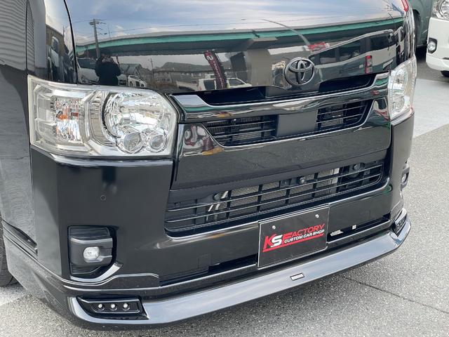 ハイエースバン スーパーＧＬ　ダークプライムＩＩ　ディーゼル車／ＡＬＰＩＮＥ／ＢＩＧＸナビ／モデリスタフルエアロ／ブラックカスタム／パワースライド／ヴァレンティテール／カミュラ１７ＡＷ／ファルケンタイヤ／ローダウン／ＥＴＣ／ハイエースカスタム（17枚目）