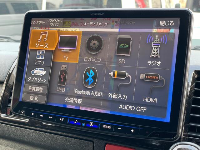 ハイエースバン スーパーＧＬ　ダークプライムＩＩ　ディーゼル車／ＡＬＰＩＮＥ／ＢＩＧＸナビ／モデリスタフルエアロ／ブラックカスタム／パワースライド／ヴァレンティテール／カミュラ１７ＡＷ／ファルケンタイヤ／ローダウン／ＥＴＣ／ハイエースカスタム（64枚目）