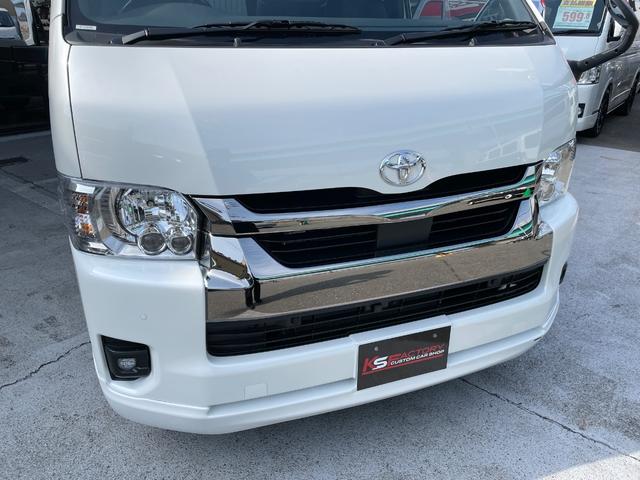 ハイエースバン スーパーＧＬ　ダークプライムＩＩ　ディーゼル車／ＡＬＰＩＮＥ１１インチＢＩＧＸナビ／ローダウン／４１５ＣＯＢＲＡフロントリップ／ＥＳＳＥＸ　ＥＣ－１７ＡＷ／ベッドキット／ＥＴＣ／バックカメラ／ＬＥＤヘッドランプ／両側パワースライドドア（29枚目）