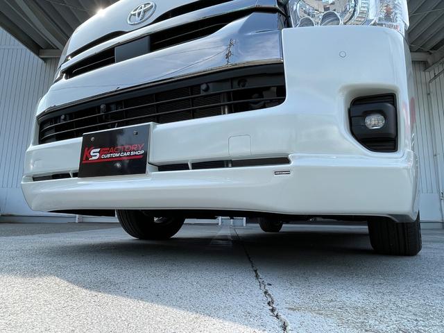 ハイエースバン スーパーＧＬ　ダークプライムＩＩ　ディーゼル車／ＡＬＰＩＮＥ１１インチＢＩＧＸナビ／ローダウン／４１５ＣＯＢＲＡフロントリップ／ＥＳＳＥＸ　ＥＣ－１７ＡＷ／ベッドキット／ＥＴＣ／バックカメラ／ＬＥＤヘッドランプ／両側パワースライドドア（31枚目）