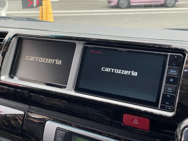 ハイエースワゴン ＧＬ　ＦＬＥＸ内装ＶＥＲ２／３人掛けベンチシート／フルフラットベッド／後席モニター／ナビ／ＥＴＣ／１７ＡＷ／バルベログランデ／フロントスポイラー／ローダウン／サブモニター／バッドフェイスボンネット（10枚目）