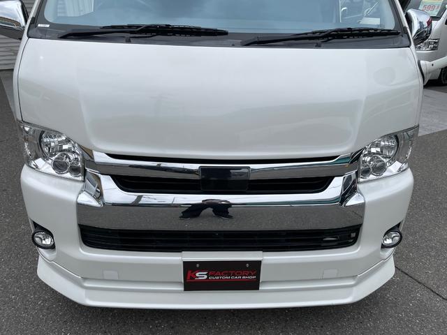 ハイエースワゴン ＧＬ　ＦＬＥＸ内装ＶＥＲ２／３人掛けベンチシート／フルフラットベッド／後席モニター／ナビ／ＥＴＣ／１７ＡＷ／バルベログランデ／フロントスポイラー／ローダウン／サブモニター／バッドフェイスボンネット（27枚目）