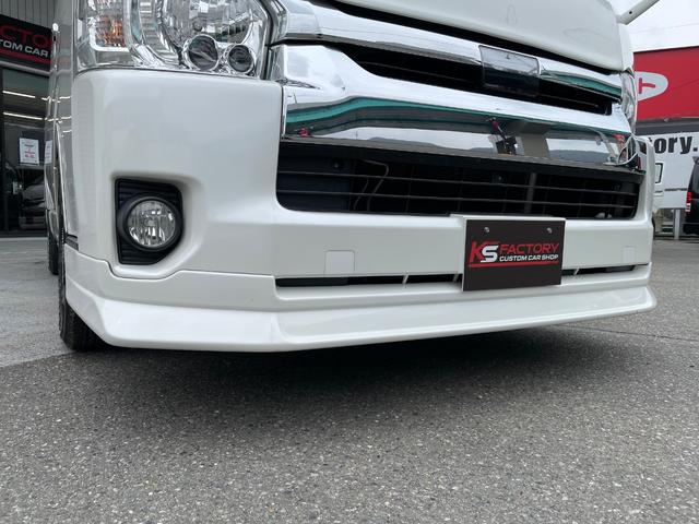 ハイエースワゴン ＧＬ　ＦＬＥＸ内装ＶＥＲ２／３人掛けベンチシート／フルフラットベッド／後席モニター／ナビ／ＥＴＣ／１７ＡＷ／バルベログランデ／フロントスポイラー／ローダウン／サブモニター／バッドフェイスボンネット（30枚目）