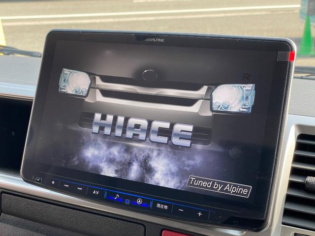ハイエースワゴン ＧＬ　新車／４ＷＤ／アルパイン１１インチ／シートアレンジ／テーブル／ベッド／ＫＳＦ－Ｗ１／１２．８インチ後席モニター／マッドガード／オーバーフェンダー／車中泊仕様／キャンピングカー仕様／フルフラット（5枚目）