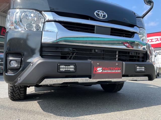 ハイエースワゴン ＧＬ　新車／４ＷＤ／アルパイン１１インチ／シートアレンジ／テーブル／ベッド／ＫＳＦ－Ｗ１／１２．８インチ後席モニター／マッドガード／オーバーフェンダー／車中泊仕様／キャンピングカー仕様／フルフラット（31枚目）