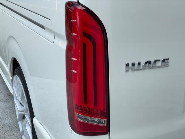 ハイエースバン スーパーＧＬ　ダークプライムＩＩ　ディーゼル車／ＷＡＬＤフルエアロ／両側パワースライド／小窓付ガラス／ゼロブレイク２０ＡＷ／ローダウン／リアウイング／ケンウッドナビ／ＥＴＣ／ドライブレコーダー／レーダー／バッドフェイスボンネットカバー（36枚目）