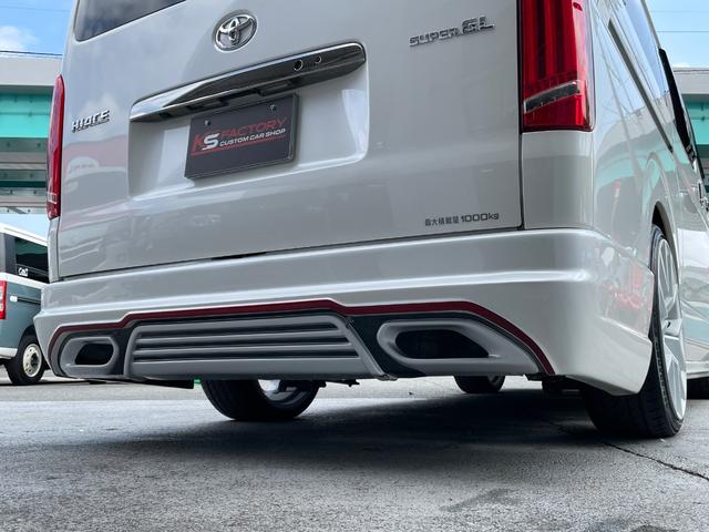 ハイエースバン スーパーＧＬ　ダークプライムＩＩ　ディーゼル車／ＷＡＬＤフルエアロ／両側パワースライド／小窓付ガラス／ゼロブレイク２０ＡＷ／ローダウン／リアウイング／ケンウッドナビ／ＥＴＣ／ドライブレコーダー／レーダー／バッドフェイスボンネットカバー（40枚目）