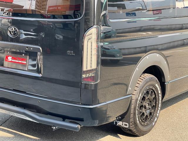 ハイエースワゴン ＧＬ　未登録新車／ＡＬＰＩＮＥ１１インチＢＩＧＸナビ／ＫＳＦブラックエディション／１２．８インチフリップダウンモニター／ＪＡＯＳスキッドバー／ＴＲＤマッドフラップ／キャメルシートカバー／ハイエースカスタム（30枚目）