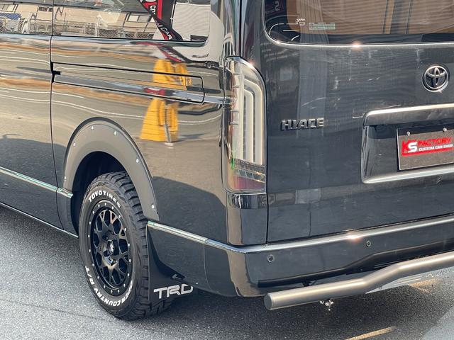 ハイエースワゴン ＧＬ　未登録新車／ＡＬＰＩＮＥ１１インチＢＩＧＸナビ／ＫＳＦブラックエディション／１２．８インチフリップダウンモニター／ＪＡＯＳスキッドバー／ＴＲＤマッドフラップ／キャメルシートカバー／ハイエースカスタム（31枚目）