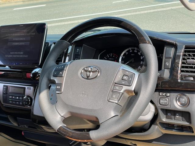 ハイエースワゴン ＧＬ　未登録新車／ＡＬＰＩＮＥ１１インチＢＩＧＸナビ／ＫＳＦブラックエディション／１２．８インチフリップダウンモニター／ＪＡＯＳスキッドバー／ＴＲＤマッドフラップ／キャメルシートカバー／ハイエースカスタム（40枚目）