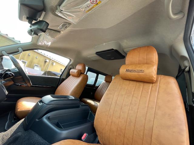 ハイエースワゴン ＧＬ　未登録新車／ＡＬＰＩＮＥ１１インチＢＩＧＸナビ／ＫＳＦブラックエディション／１２．８インチフリップダウンモニター／ＪＡＯＳスキッドバー／ＴＲＤマッドフラップ／キャメルシートカバー／ハイエースカスタム（55枚目）