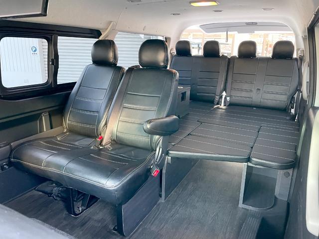 ハイエースワゴン GL ワンオーナー/FLEX内装VER1/ALPINE12.8インチモニター/ローダウン/オーバーフェンダー/フロントスポイラー/17AW/ヴァレンティLEDテールランプ/リアスポイラー/フラットベッド(2枚目)