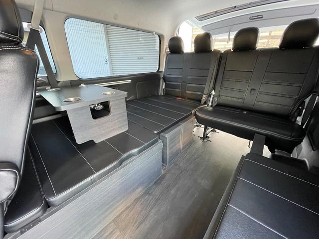 ハイエースワゴン GL ワンオーナー/FLEX内装VER1/ALPINE12.8インチモニター/ローダウン/オーバーフェンダー/フロントスポイラー/17AW/ヴァレンティLEDテールランプ/リアスポイラー/フラットベッド(6枚目)