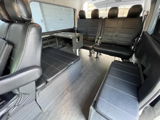 ハイエースワゴン GL ワンオーナー/FLEX内装VER1/ALPINE12.8インチモニター/ローダウン/オーバーフェンダー/フロントスポイラー/17AW/ヴァレンティLEDテールランプ/リアスポイラー/フラットベッド(7枚目)