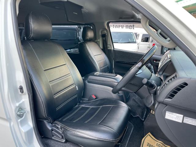 ハイエースワゴン GL ワンオーナー/FLEX内装VER1/ALPINE12.8インチモニター/ローダウン/オーバーフェンダー/フロントスポイラー/17AW/ヴァレンティLEDテールランプ/リアスポイラー/フラットベッド(12枚目)