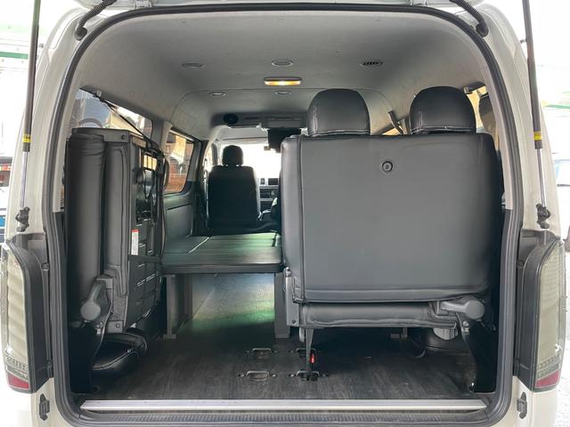 ハイエースワゴン GL ワンオーナー/FLEX内装VER1/ALPINE12.8インチモニター/ローダウン/オーバーフェンダー/フロントスポイラー/17AW/ヴァレンティLEDテールランプ/リアスポイラー/フラットベッド(15枚目)