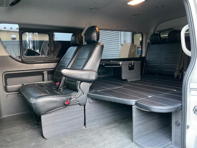 ハイエースワゴン GL ワンオーナー/FLEX内装VER1/ALPINE12.8インチモニター/ローダウン/オーバーフェンダー/フロントスポイラー/17AW/ヴァレンティLEDテールランプ/リアスポイラー/フラットベッド(75枚目)