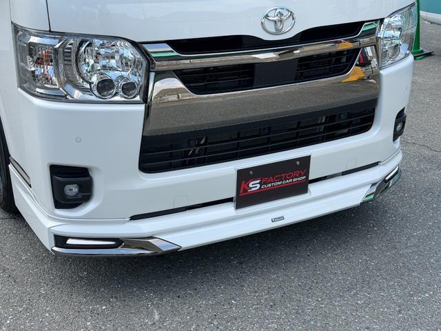 ハイエースバン スーパーＧＬ　ダークプライムＩＩ　ディーゼル／新品モデリスタフルエアロ／アルパイン１１インチＢＩＸ／新品ベッドキット／新品３Ｄシートカバー／ＫＳＦマフラーカッター／ＥＴＣ／ＫＳＦキャリパーカバー／ＤＥＬＦ０１／１８ＡＷ／ローダウン（29枚目）