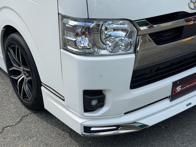 ハイエースバン スーパーＧＬ　ダークプライムＩＩ　ディーゼル／新品モデリスタフルエアロ／アルパイン１１インチＢＩＸ／新品ベッドキット／新品３Ｄシートカバー／ＫＳＦマフラーカッター／ＥＴＣ／ＫＳＦキャリパーカバー／ＤＥＬＦ０１／１８ＡＷ／ローダウン（31枚目）