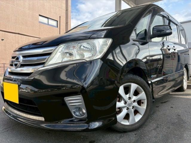 セレナ ハイウェイスター　Ｓ－ハイブリッド　集中ドアロック　Ｂｌｕｅｔｏｏｔｈ対応ナビ　ＤＶＤ　バックカメラ　電動スライドドア　クルーズコントロール　ドライブレコーダー　日産純正アルミ（2枚目）