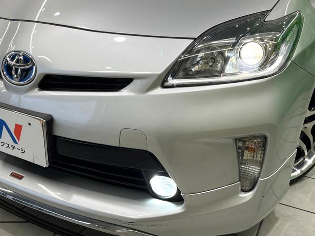 プリウス S モデリスタエアロ 8型ナビ バックカメラ スマートキー HIDヘッド ETC オートライト オートエアコン Bluetooth CD DVD再生 フルセグ LEDフォグ(13枚目)